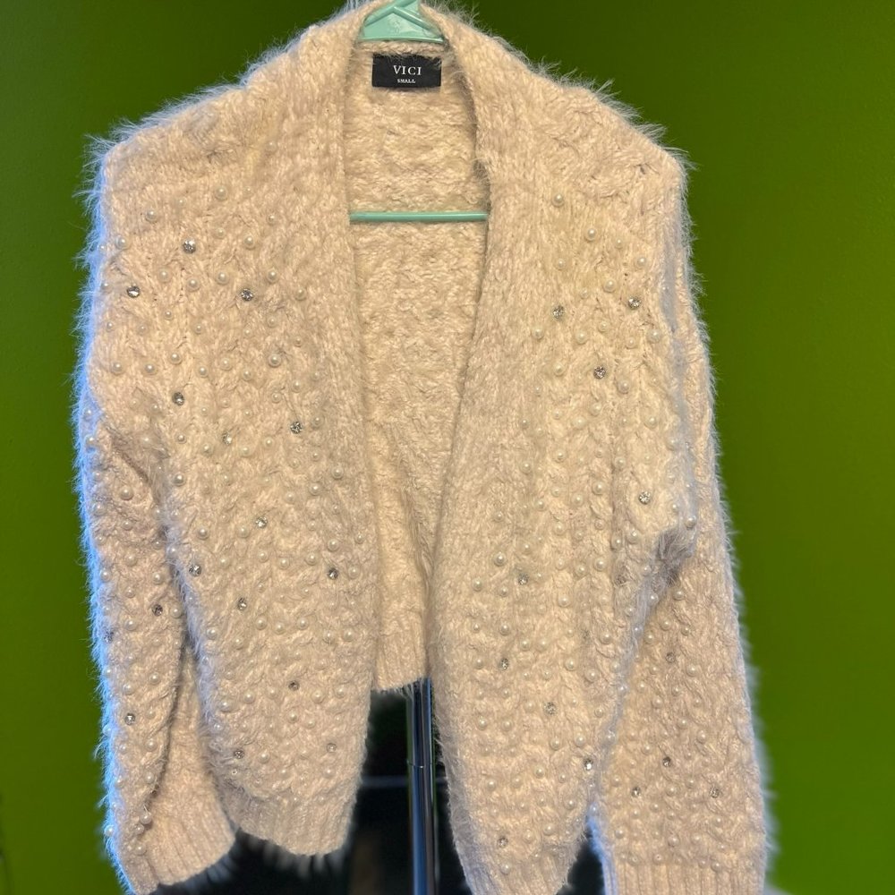 VICI Fuzzy Cardigan Sweater